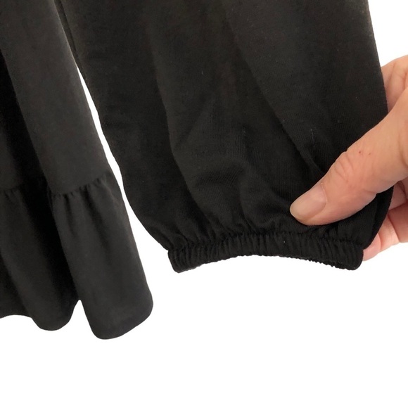 VILA Black Long Sleeve Sweetheart Neckline Dress XS NWT - Picture 3 of 11